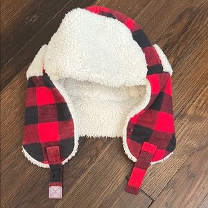 Carter's Red and Black Checkered Kids Hat